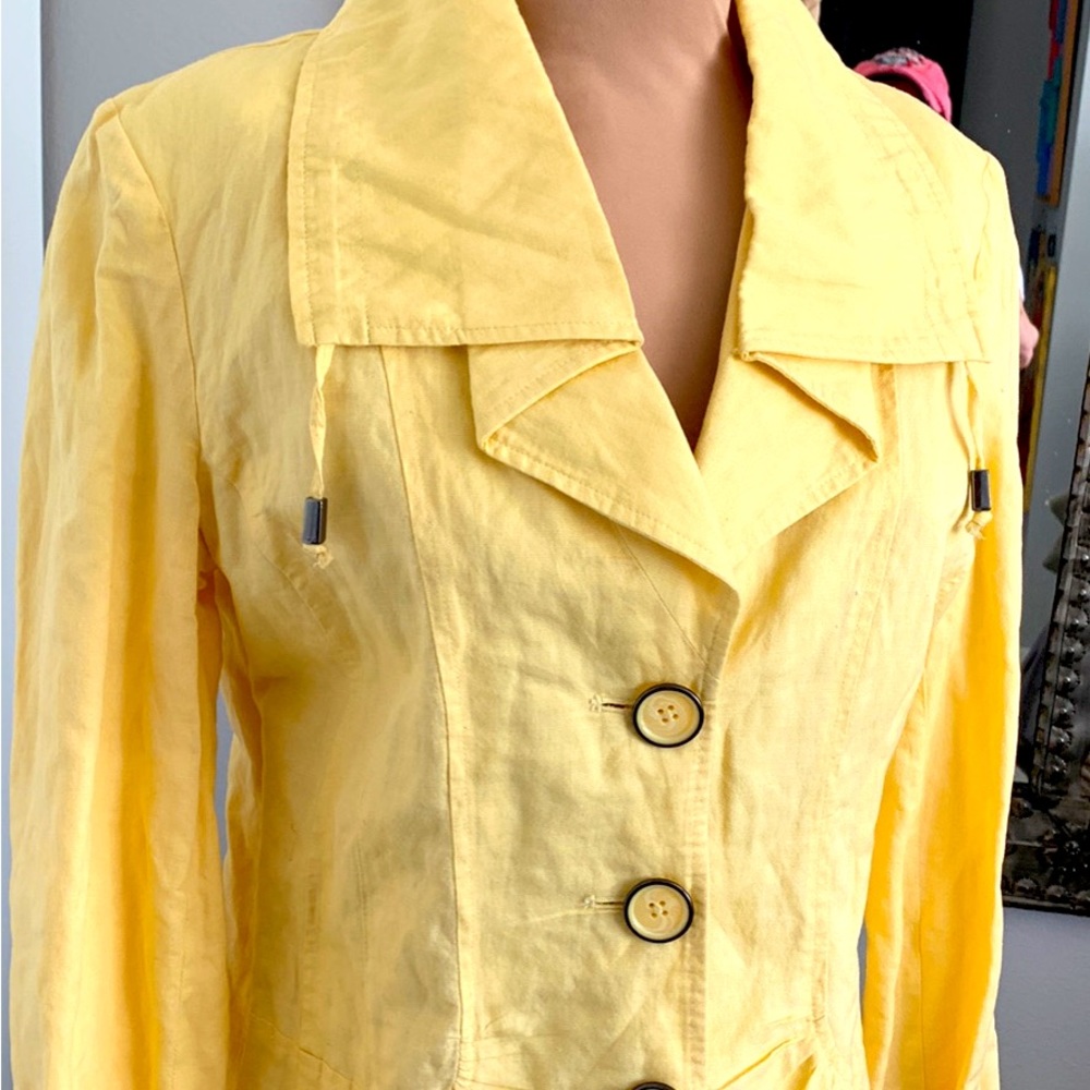 Chicos Professional Dry Clean 3 Button Jacket Ful… - image 2